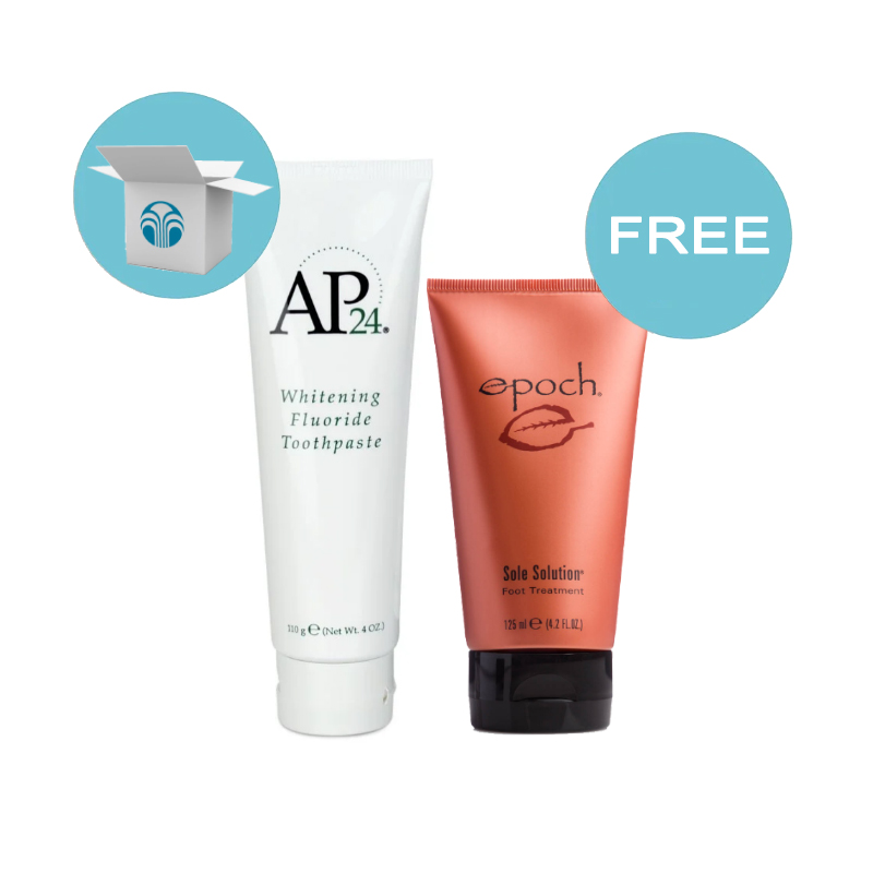 Nu Skin AP 24 Whitening Toothpaste Free Sole Solution Pack