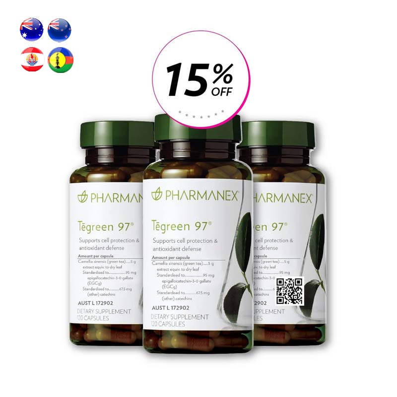 Nu Skin Pharmanex TeGreen97 Greentea Capsules (3 bottles) Promotion Australia New Zealand New Caledonia French Polynesia Price