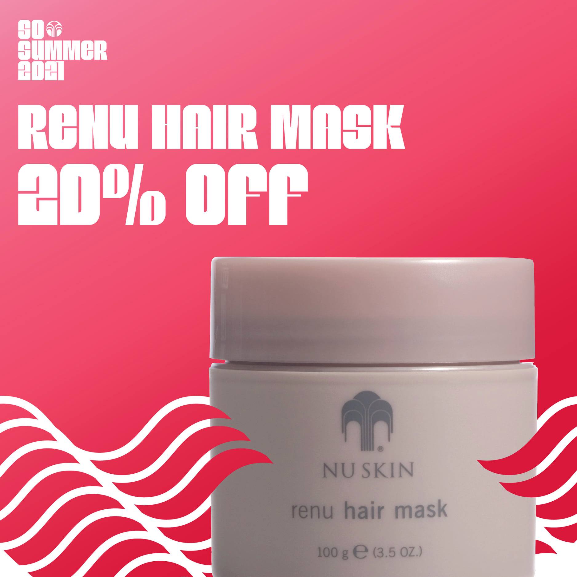 20% Off Renu Hair Mask So Summer 2021 US Canada